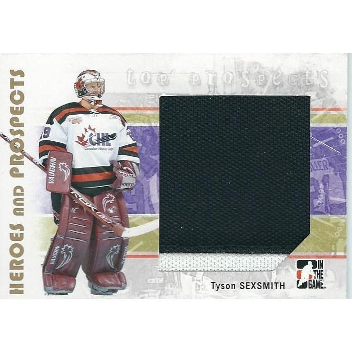2007-08 ITG Heroes and Prospects Tyson Sexsmith Top Prospects Jersey BB SJS
