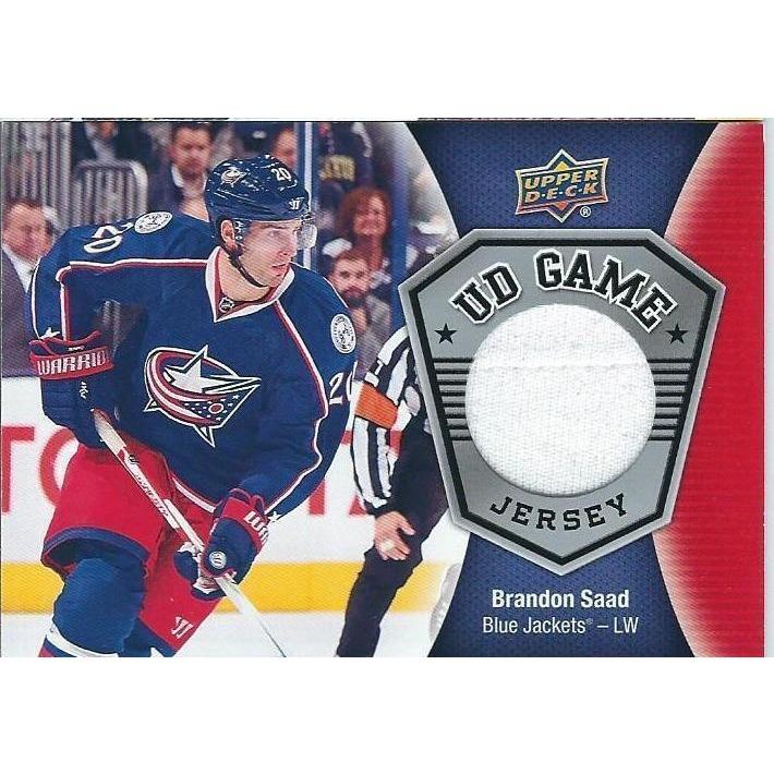2016-17 Upper Deck Brandon Saad Game Jersey BB CLB