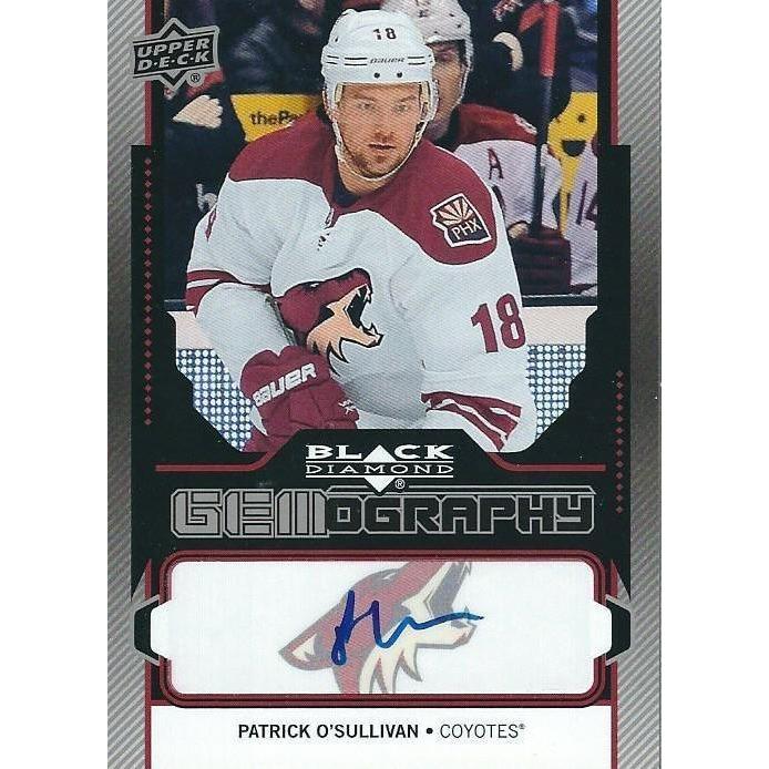 2013-14 Upper Deck Black Diamond Patrick O'Sullivan Gemography Autogrpaph BB ARI