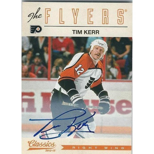 2012-13 Panini Classics Signatures Tim Kerr Autograph #128 PHI