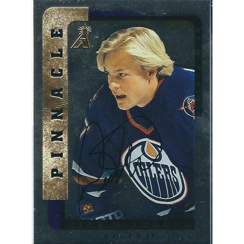1996-97 Pinnacle Be a Player Dean McAmmond Silver Autograph BB EDM