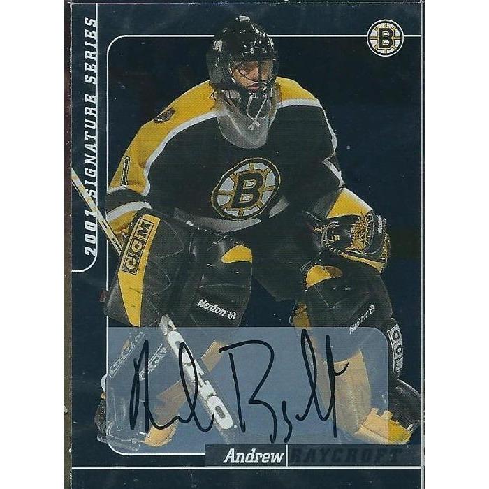 2000-01 BAP Signature Series Andrew Raycroft Rookie Autograph BB BOS