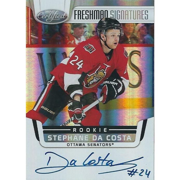 2011-12 Panini Certified Stephane Da Costa Freshman Signatures Rookie Autograph BB OTT