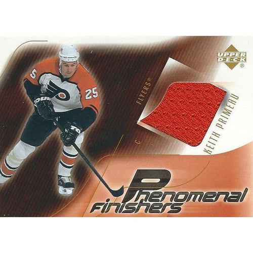 2001-02 Upper Deck Keith Primeau Phenomenal Finishers Jersey BB PHI