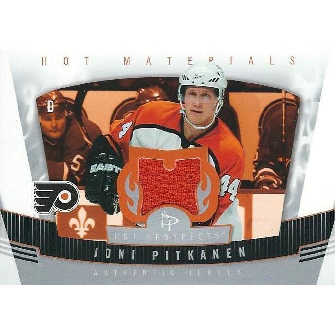 2006-07 Upper Deck Fleer Hot Prospects Joni Pitkanen Hot Materials Jersey BB PHI