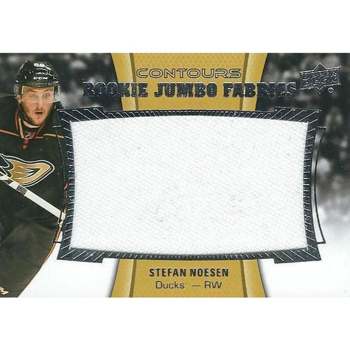 2015-16 Upper Deck Contours Stefan Noesen Rookie Jumbo Fabrics Jersey BB ANA