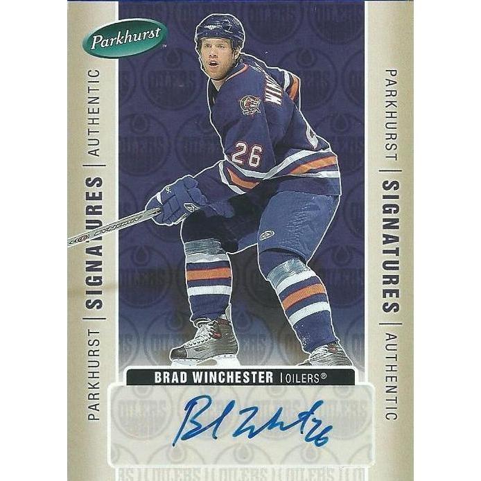 2005-06 Upper Deck Parkhurst Brad Winchester Signatures Autograph BB EDM