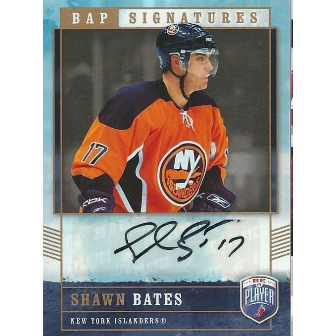 2006-07 BAP Be A Player Shawn Bates BAP Signatures Autograph BB NYI