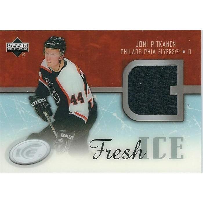 2005-06 Upper Deck Ice Joni Pitkanen Fresh Ice Jersey BB PHI
