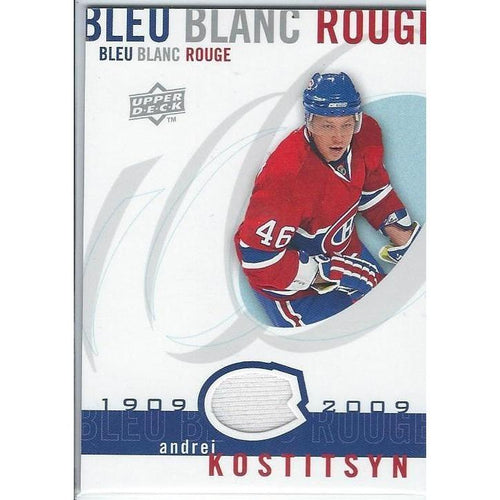 2008-09 Upper Deck Bleu Blanc Rouge Sergei Kostitsyn Jersey MTL
