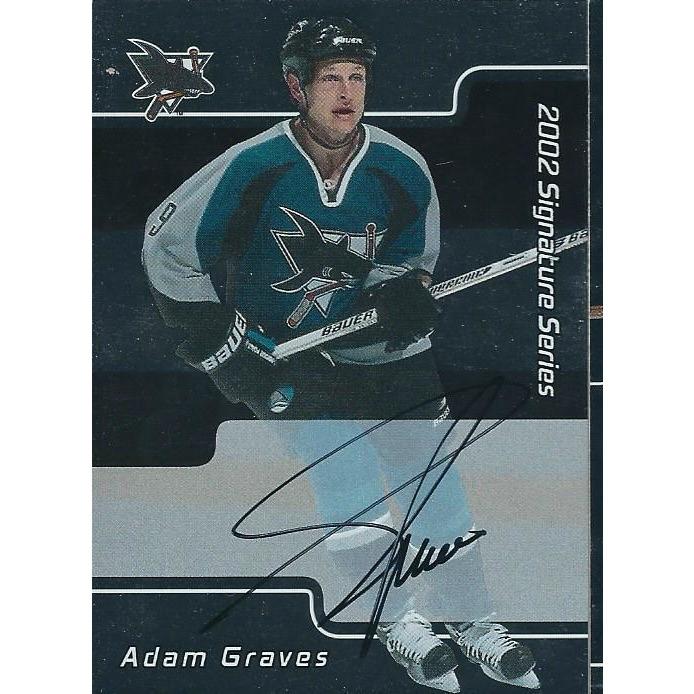 2001-02 BAP Signature Series Adam Graves Autograph BB SJS