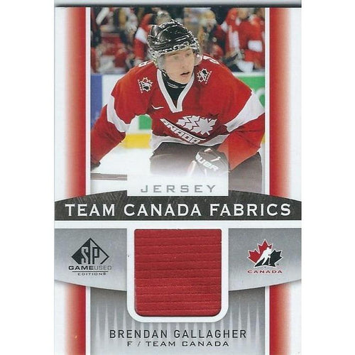 2013-14 SPGU SP Game Used Brendan Gallagher Team Canada Rookie Jersey BB MTL