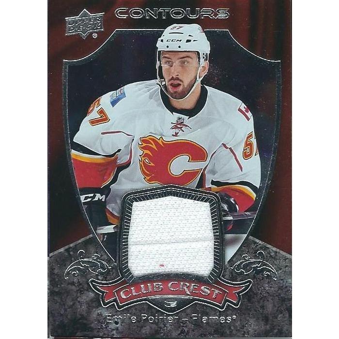 2015-16 Upper Deck Contours Emile Poirier Club Crest Rookie Jersey BB CGY