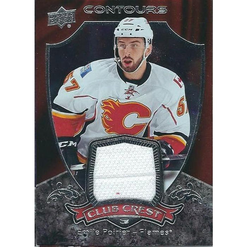 2015-16 Upper Deck Contours Emile Poirier Club Crest Rookie Jersey BB CGY