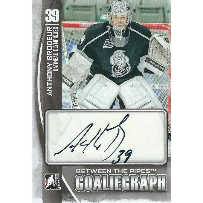 2013-14 ITG Between The Pipes Anthony Brodeur Autograph BB NJD
