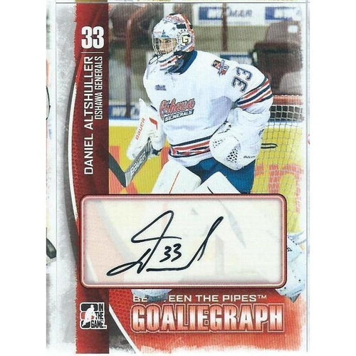 2013-14 ITG Between The Pipes Daniel Altshuller Autograph BB CAR
