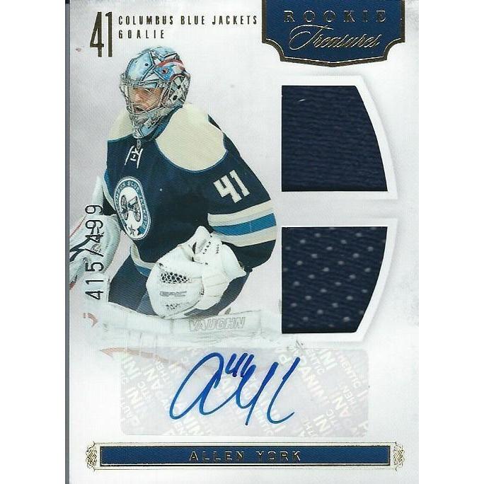 2011-12 Panini Rookie Anthology Allen York Rookie Treasures Jersey Autograph /499 BB CLB