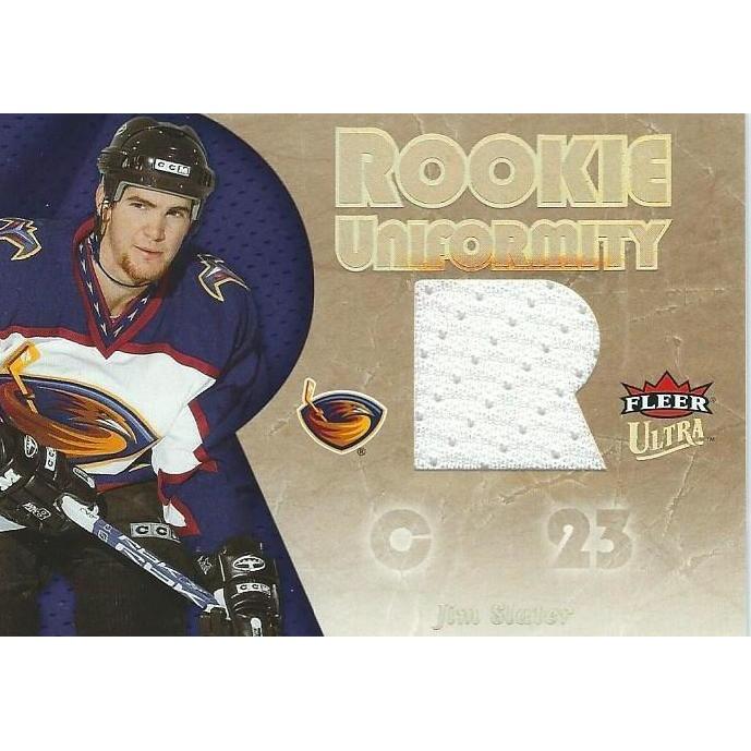 2005-06 Upper Deck Fleer Ultra Jim Slater Rookie Uniformity Jersey BB WPG