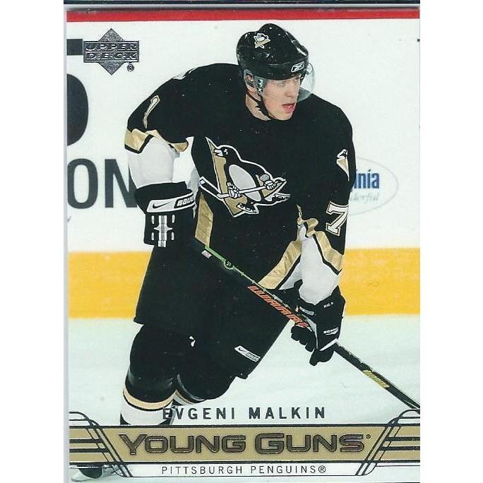 2006-07 Upper Deck Evgeni Malkin Young Guns Rookie Checklist #495 PIT