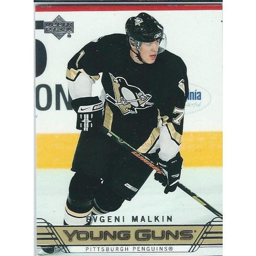 2006-07 Upper Deck Evgeni Malkin Young Guns Rookie Checklist #495 PIT