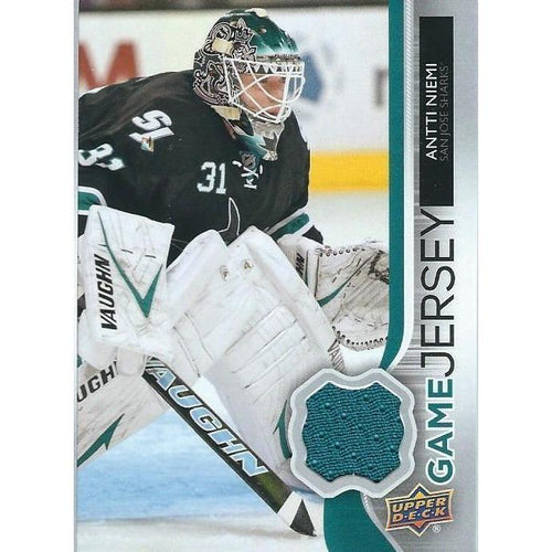 2014-15 Upper Deck Antti Niemi Game Jersey BB SJS