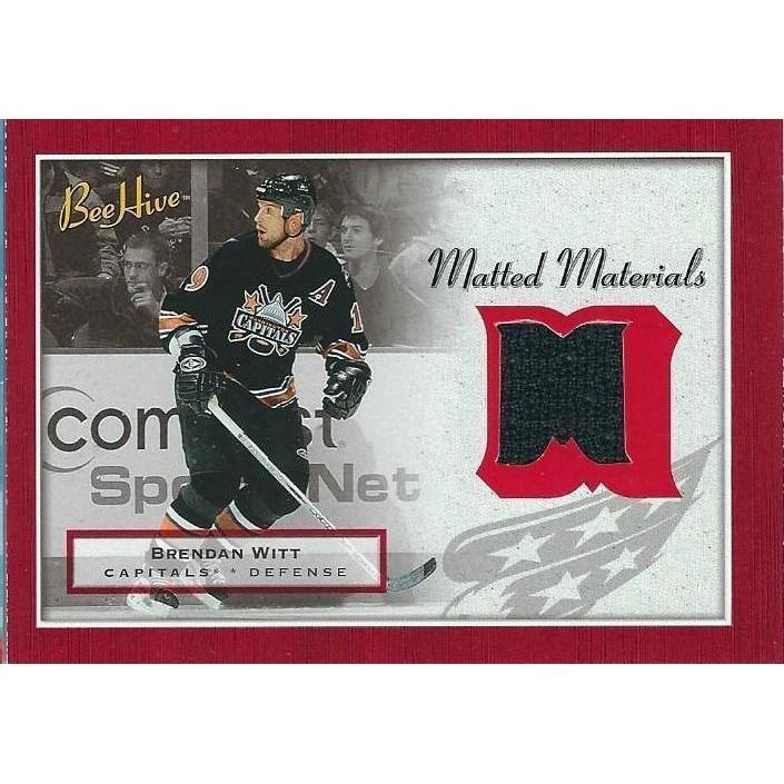 2005-06 Upper Deck Beehive Brendan Witt Matted Materials Jersey BB WSH