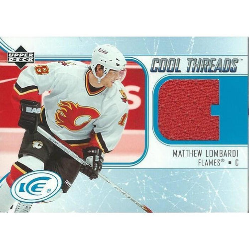 2005-06 Upper Deck Ice Matthew Lombardi Cool Threads Jersey BB CGY