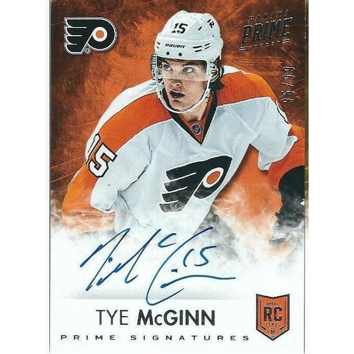 2013-14 Panini Prime Tye McGinn Prime Signatures Rookie Autograph /99 BB PHI