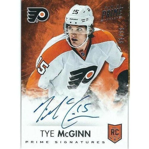 2013-14 Panini Prime Tye McGinn Prime Signatures Rookie Autograph /99 BB PHI