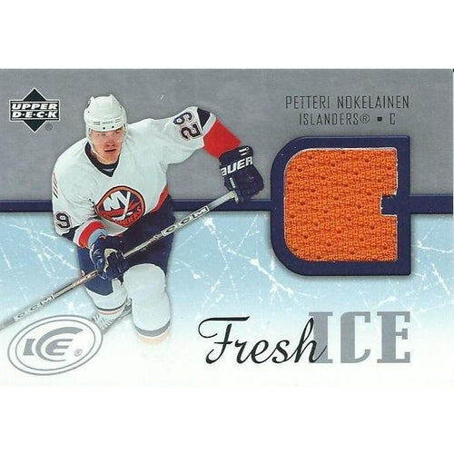 2005-06 Upper Deck Ice Petteri Nokelainen Fresh Ice Jersey BB NYI