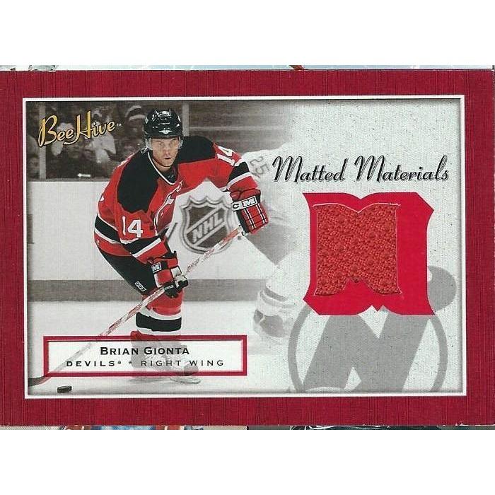 2005-06 Upper Deck Beehive Brian Gionta Matted Materials Jersey BB NJD