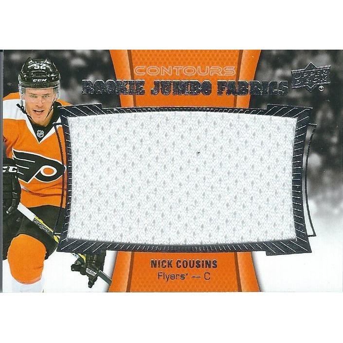 2015-16 Upper Deck Contours Nick Cousins Rookie Jumbo Fabrics Jersey BB PHI