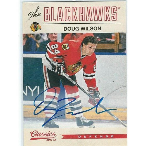 2012-13 Panini Classics Signatures Doug Wilson Autograph #93 CHI