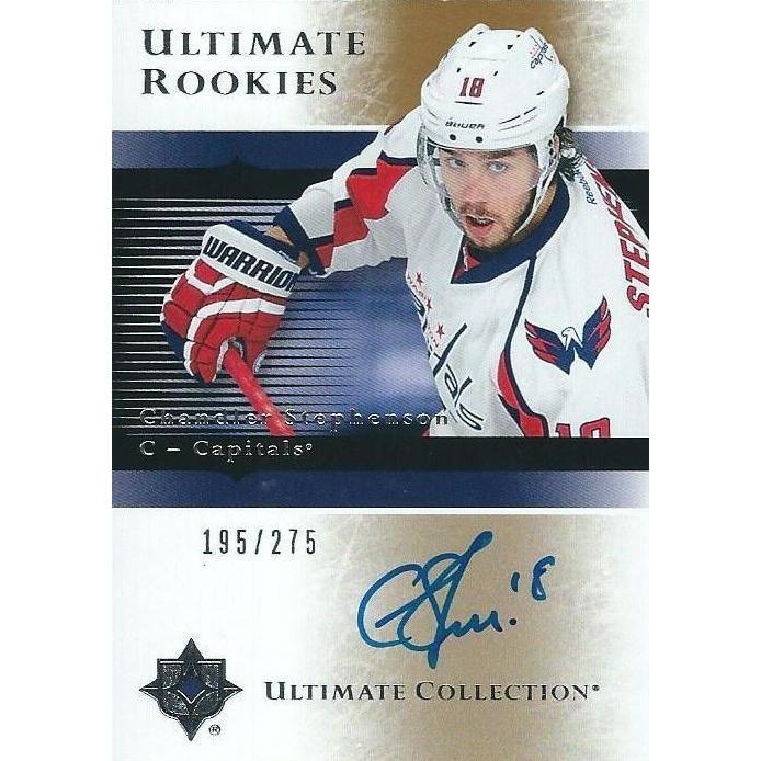 2015-16 Upper Deck Ultimate Collection Chandler Stephenson Rookie Autograph /275 BB WSH