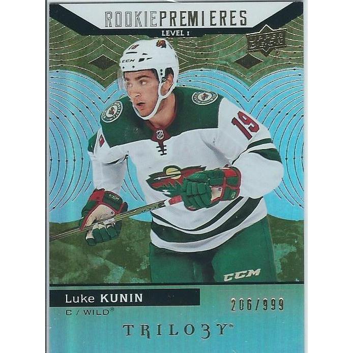 2017-18 Upper Deck Trilogy Luke Kunin Rookie Premieres /999 #66 MIN