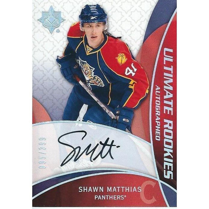 2008-09 Upper Deck Ultimate Collection Shawn Matthias Ultimate Rookie Autograph /399 BB FLA