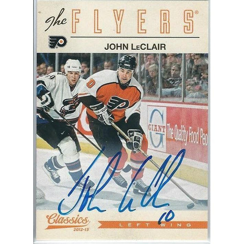 2012-13 Panini Classics Signatures John Leclair Autograph #20 PHI