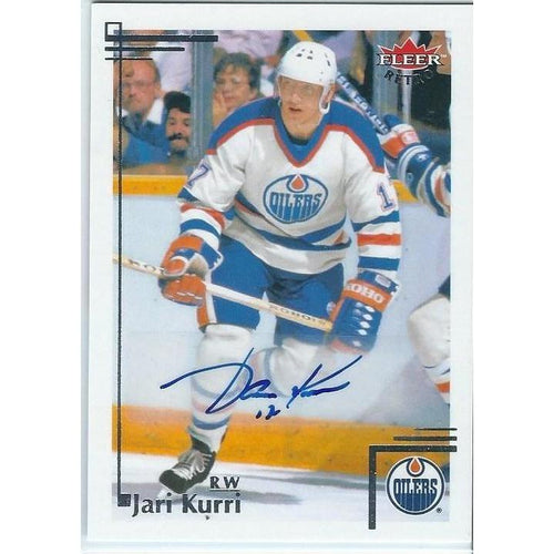 2012-13 Upper Deck Fleer Retro Jari Kurri Autograph EDM