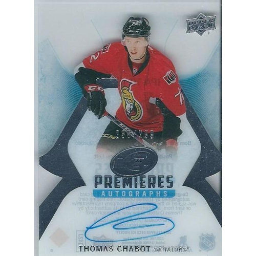 2016-17 Upper Deck Ice Thomas Chabot Ice Premieres Rookie Autograph /299 OTT