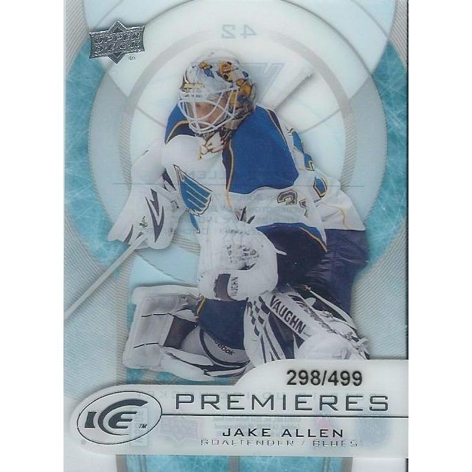 2012-13 Upper Deck Ice Jake Allen Ice Premieres Rookie /499 STL
