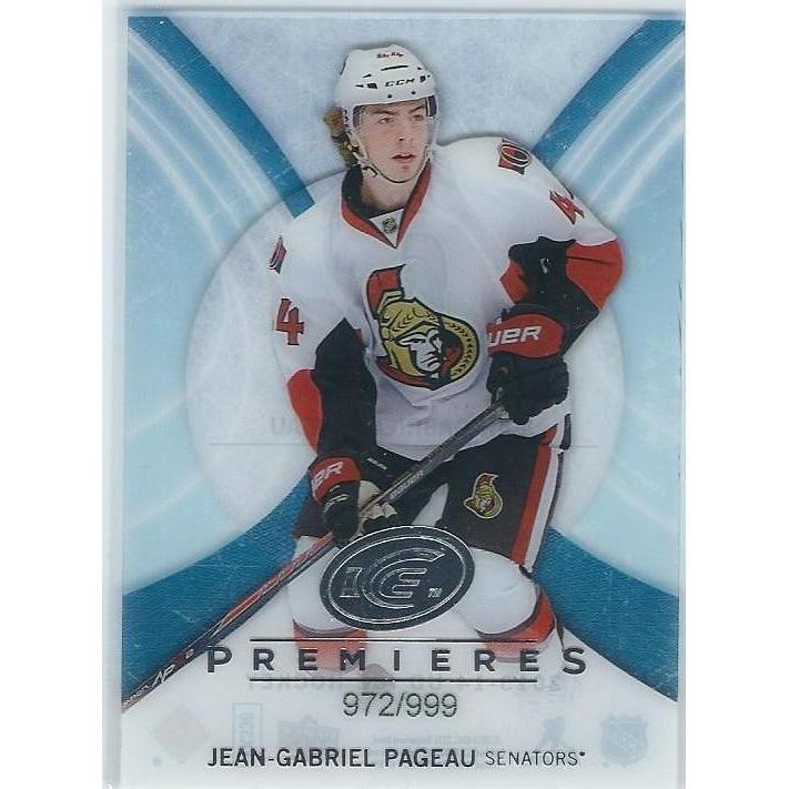 2013-14 Upper Deck Ice Jean-Gabriel Pageau Ice Premieres Rookie /999 OTT