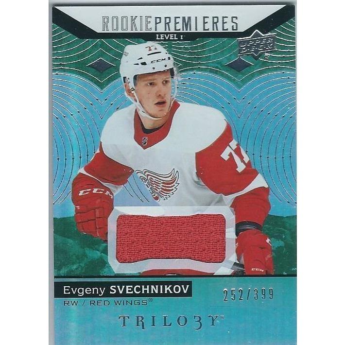 2017-18 Upper Deck Trilogy Evgeny Svechnikov Rookie Premieres Jersey /399 DET
