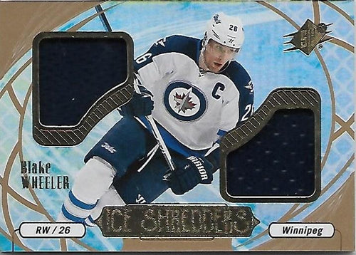 2016-17 Upper Deck SPx Andrew Ladd Ice Shredders Jersey BB WPG
