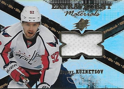 2016-17 Upper Deck SPx Evgeny Kuznetsov Extravagant Materials Jersey BB WSH