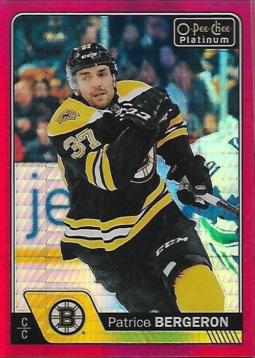 2016-17 OPC O-Pee-Chee Platinum Patrice Bergeron Red Prism /199 #92 BOS