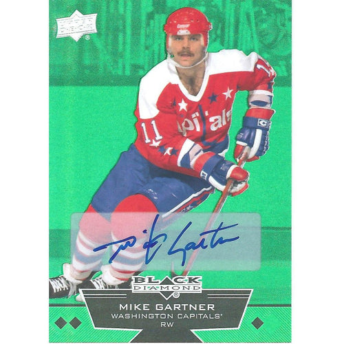 2012-13 Black Diamond Mike Gartner Emerald Green Autograph /10 WSH