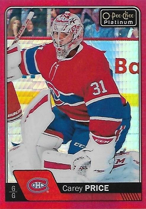 2016-17 OPC O-Pee-Chee Platinum Carey Price Red Prism /199 #125 MTL