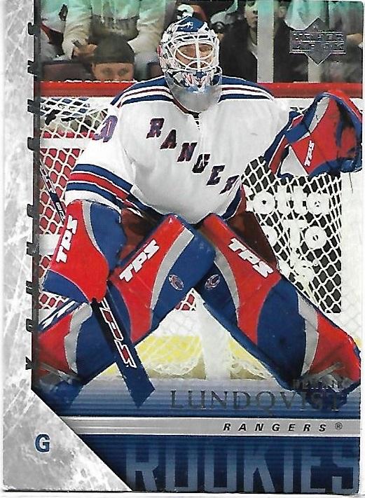 2005-06 Upper Deck Henrik Lundqvist Young Guns Rookie #216 NYR (SOFT CORNERS)
