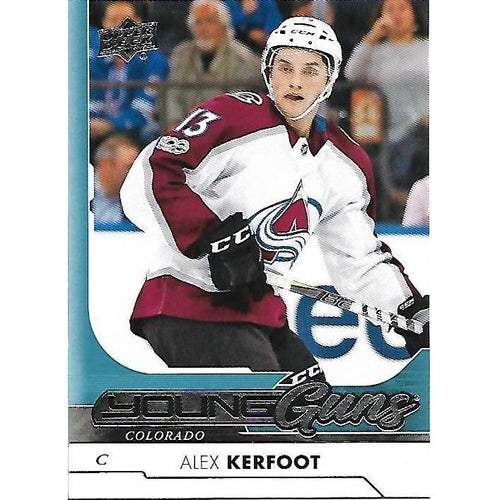 2017-18 Upper Deck Alex Kerfoot Young Guns Rookie #209 COL