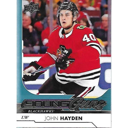 2017-18 Upper Deck John Hayden Young Guns Rookie #211 CHI